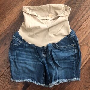 Indigo blue maternity denim